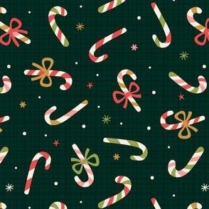 Candy canes. Christmas sweets