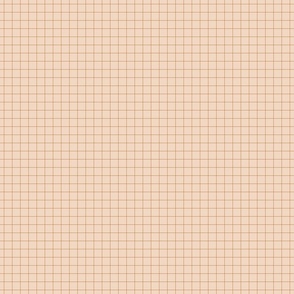 Summertime Check  - Blush Rose/Sienna - 2x2 micro mini