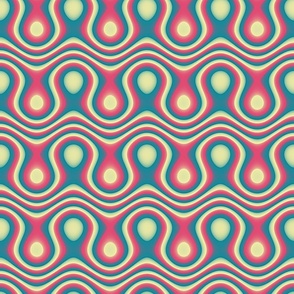 Trippy Funky Colorful Mod Abstract Pattern