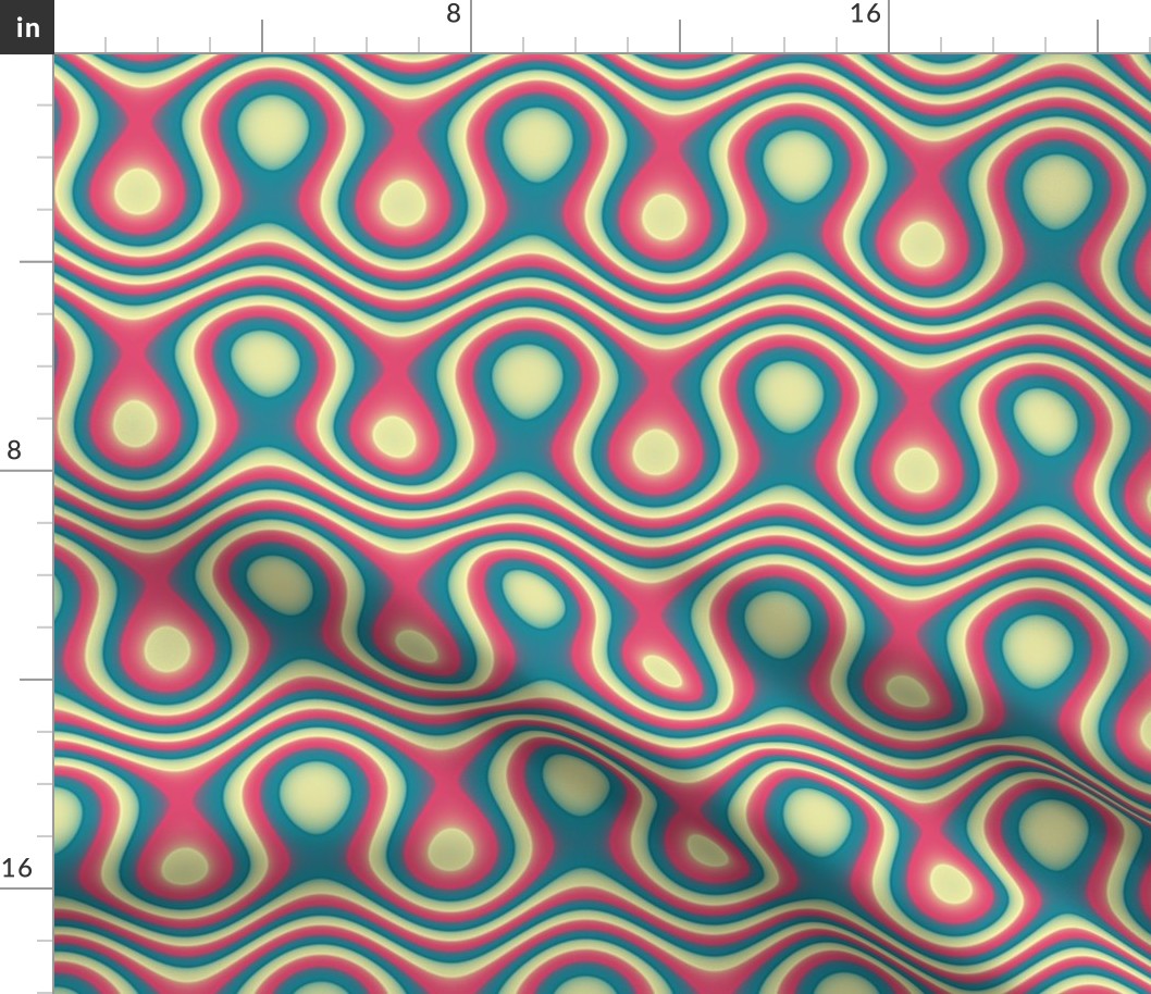 Trippy Funky Colorful Mod Abstract Pattern