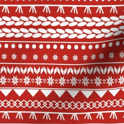 Sweater Pattern Red
