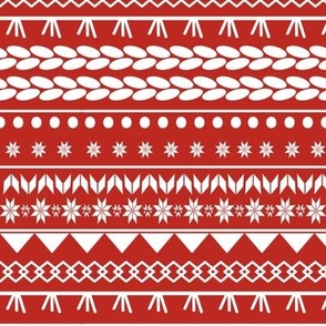 Sweater Pattern Red