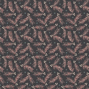 Holiday Pines - Red/Gray (Small)