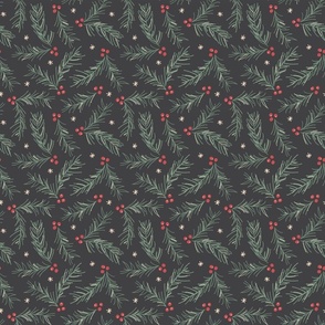 Holiday Pines - Green  (Small)