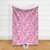 Colorful Psychedelic Squiggly Camouflage Pattern