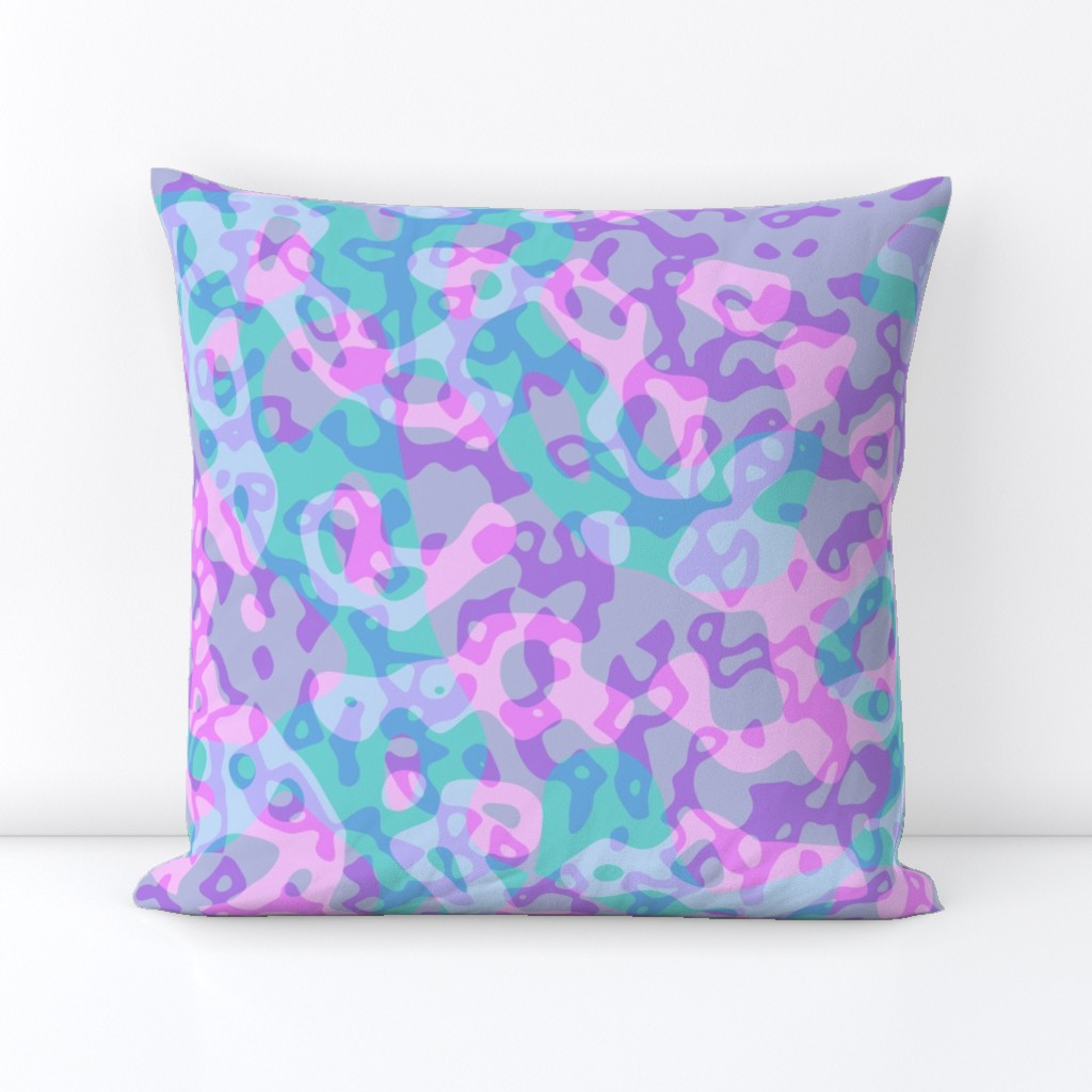 Trippy Colorful Squiggly Camouflage Pattern