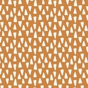 Small Geometric Triangle Shapes in  Boho Mustard Yellow