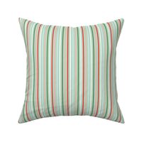 Mint Holiday Stripe - Small Scale