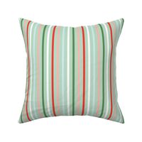 Mint Holiday Stripe - Medium Scale