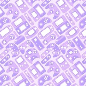  Video Game Controllers in Purple 1/2 Size