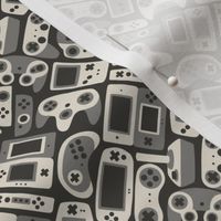  Video Game Controllers in Grey 1/2 Size