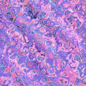 Groovy Psychedelic Boho Hippie Colorful Marble Pattern