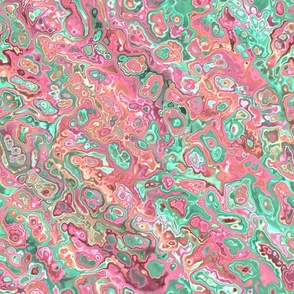 Trippy Funky Colorful Boho Hippie Marble Pattern