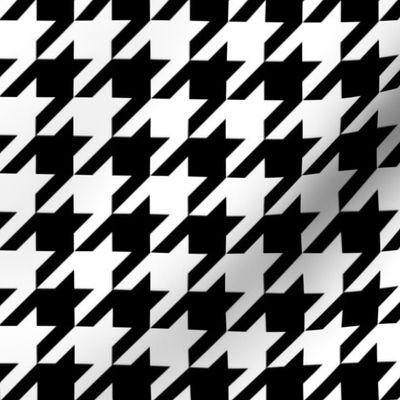The Houndstooth Check - Black and White ~ three quarter inch check _ Copyright 2021 Peacoquette