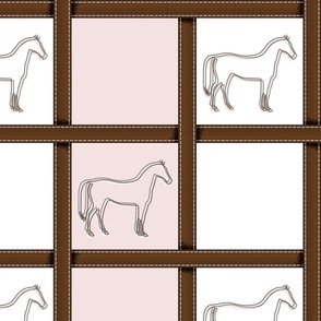 Halter Grid Pink Pony-01