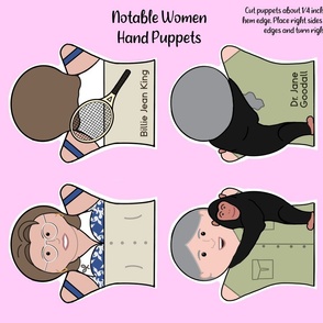 Notable Women Hand Puppets