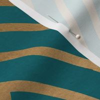 Tiffany (teal and soft gold)