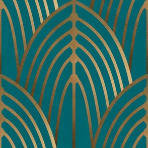 Tiffany (teal and soft gold)