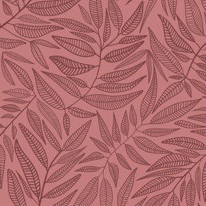 Pink lined leaves