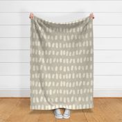 Sketchy Dots - Ivory on Gray (large scale)