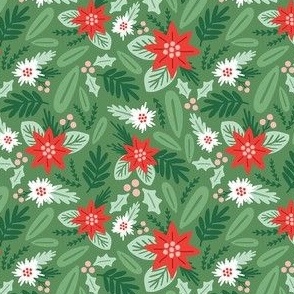Wintergreen Christmas Floral - Small Scale