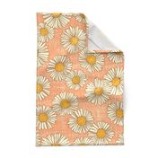 Charming Daisy Garden on Pink (Extra Large Scale)