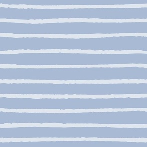 Stripes / medium scale / light blue on blue abstract minimal organic stripes 