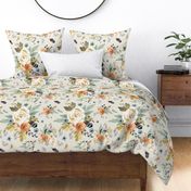 18" Western Autumn More Florals in Hex Color EDEAE0 Back