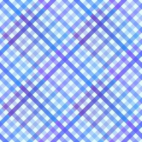 Purple Weave Diagonal Plaid