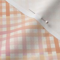 Orange Weave Diagonal Plaid