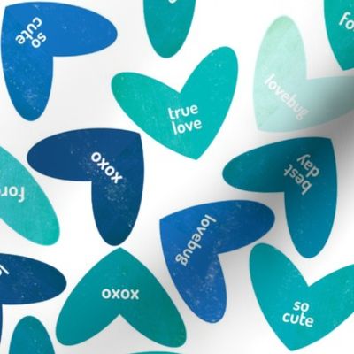 Blue Candy Hearts, Boys Valentines