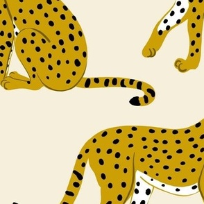 Cheetahs on Ivory -Large