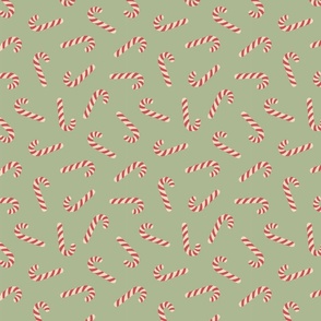 Candy Canes - Green  (small)