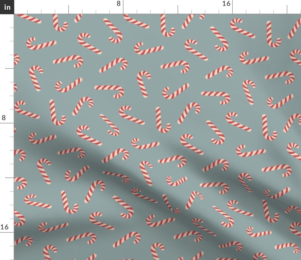 Candy Canes - Blue  (small)