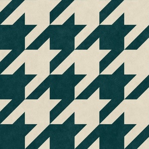 Houndstooth | Green | Large Print