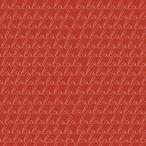 Red Fa lalala song in lettering