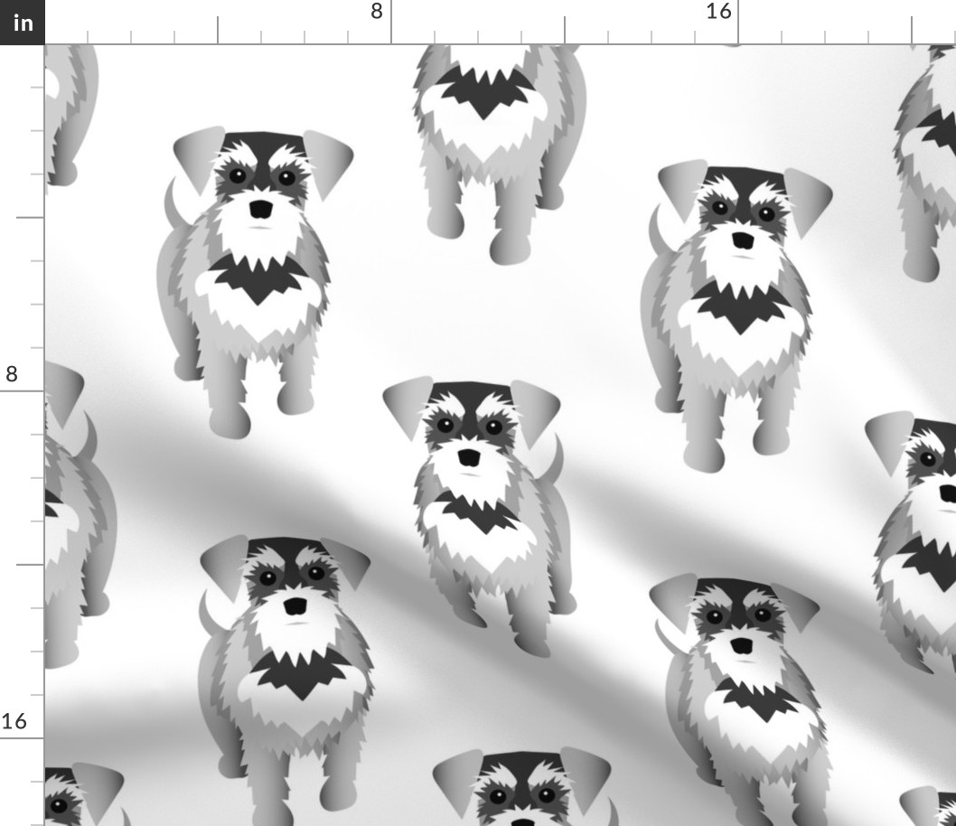 Schnauzers on the Move - 10 inch