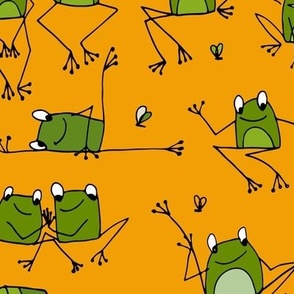 Funny Frogs doing Yoga