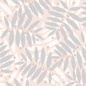 Fraxinus berries XL wallpaper scale in french gray by Pippa Shaw