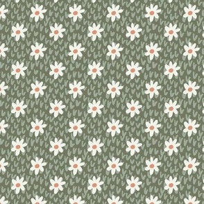 Daisy field / Green / Medium scale