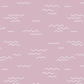 Minimalist boho style ocean waves surf waters nursery texture baby blush pink