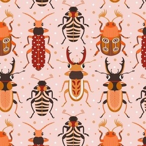 Bright bugs. Delicate vintage