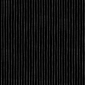 Sketchy Pin Stripes | Black + White