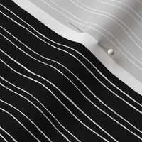 Double Sketchy Pin Stripes | Black & White