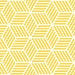 Yellow Hexagon Optical 