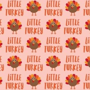 Little Turkey - Thanksgiving turkey - pink - LAD21