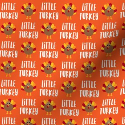 Little Turkey - Thanksgiving turkey - orange - LAD21
