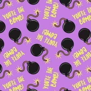 You're the bomb! - purple - fun - LAD21