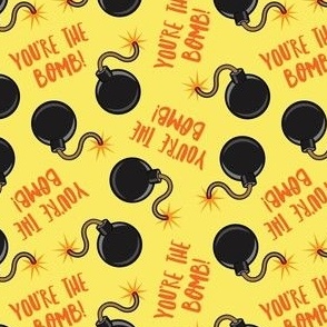 You're the bomb! - yellow - fun - LAD21