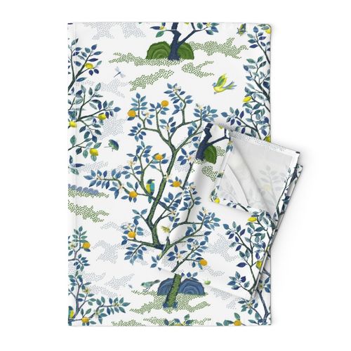 Custom Audrey citrus grove toile custom recolor